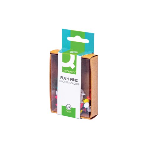 Q-Connect Push Pins Assorted PK10x25