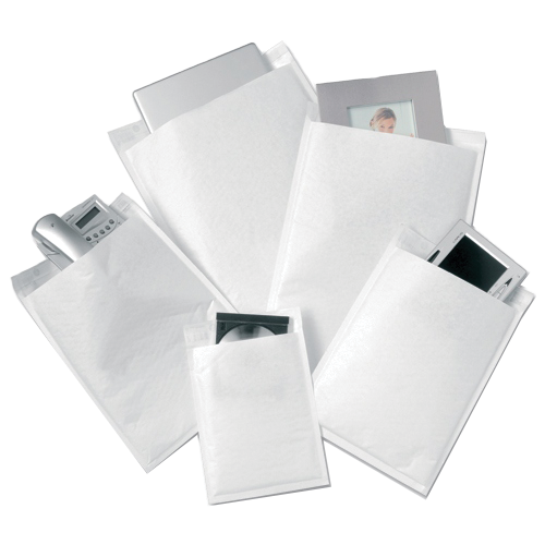 Q-Connect Padded Gusset Envelopes Peel & Seal White PK100
