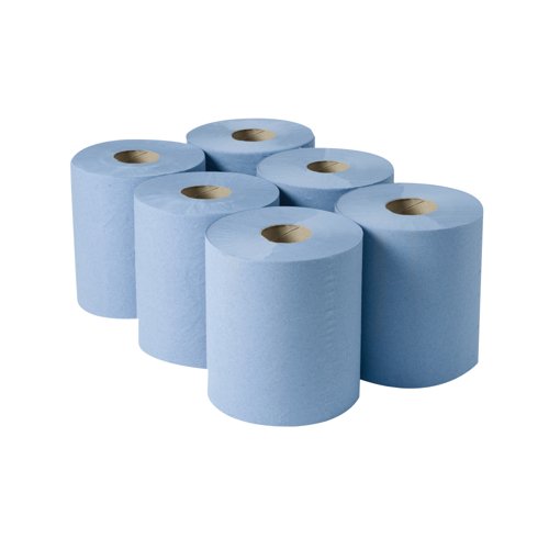 [2W00083] 2Work 3-ply Centrefeed Roll 135M PK6