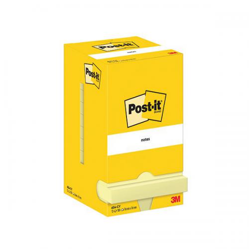 3M Canary Yellow Post it Notes PK12