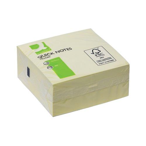 [KF01346] Q-Connect Quick Note Cube Yellow 400 Sheets