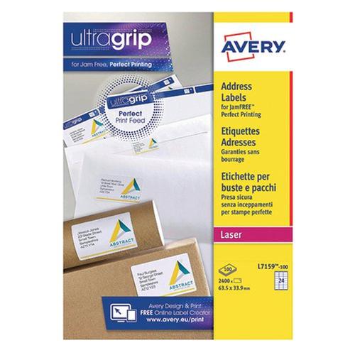 Avery Laser Address Labels - Ultra Grip L7159 24 per Sheet