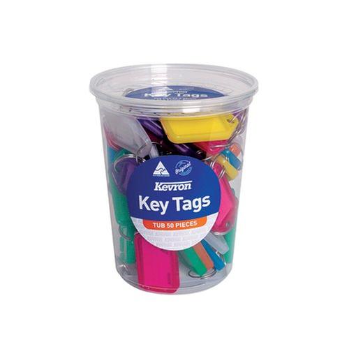 [SP00668] Kevron Standard Key Tags Assorted PK50