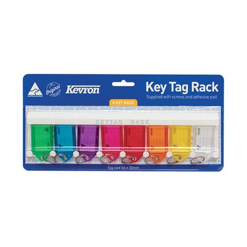 [SP00037] Kevron Standard Key Tags Assorted PK8