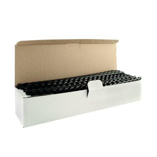 Q-Connect Plastic Binding Combs Black