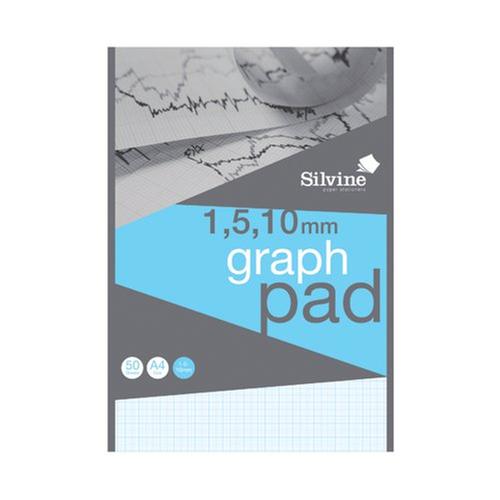 Silvine A4 Graph Pads 90gsm