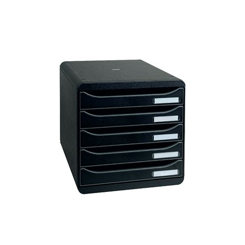 Exacompta Big Box Plus Drawer Set Black | Workline