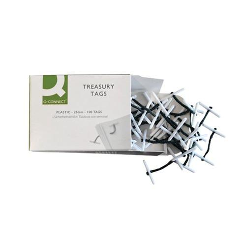 Q-Connect Treasury Tags Plastic End PK100