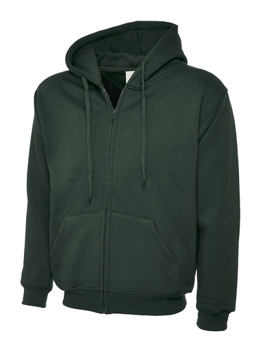 Uneek Full Zip Hoodie UC504 Bottle Green