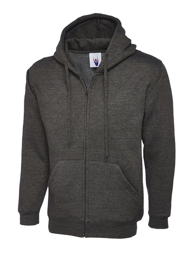 Uneek Full Zip Hoodie UC504 Charcoal