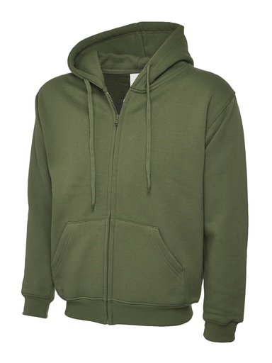 Uneek Full Zip Hoodie UC504 Olive