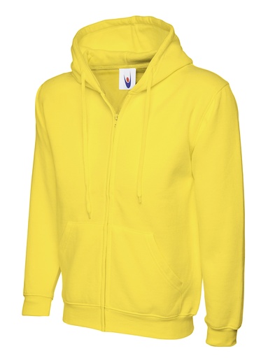 Uneek Full Zip Hoodie UC504 Yellow