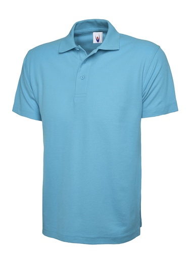 Uneek Classic Polo Shirt Unisex UC101 Sky Blue Workline