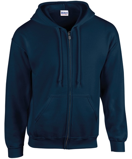[GD058NB] Gildan Heavy Blend Full Zip Hooded Sweatshirt GD058 Navy Blue
