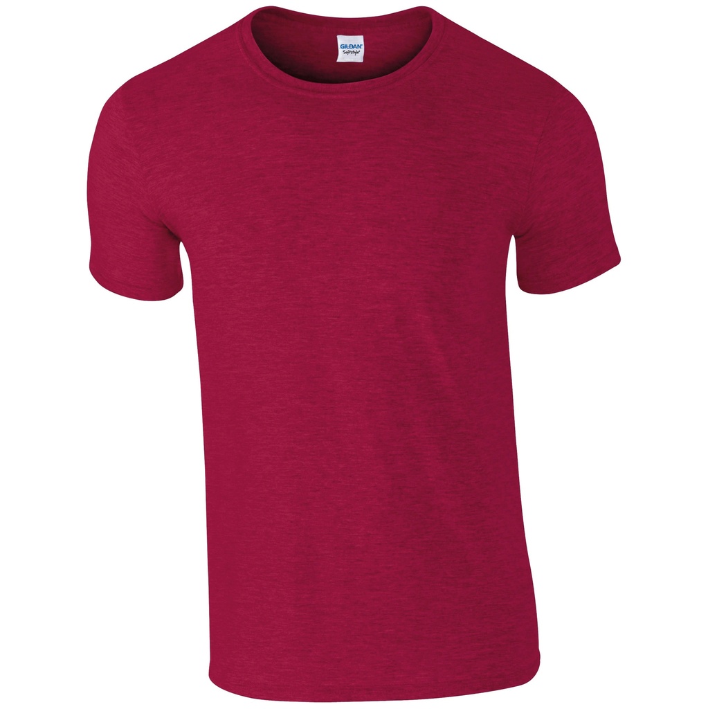 Gildan Softstyle T-Shirt | Ringspun Cotton Tee | Antique Cherry Red Men's T-Shirt | Medium Comfort Fit