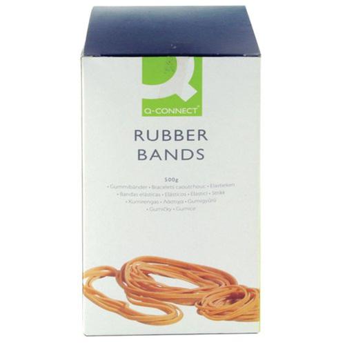 [KF10577] Q-Connect Rubber Bands Assorted Sizes 500g
