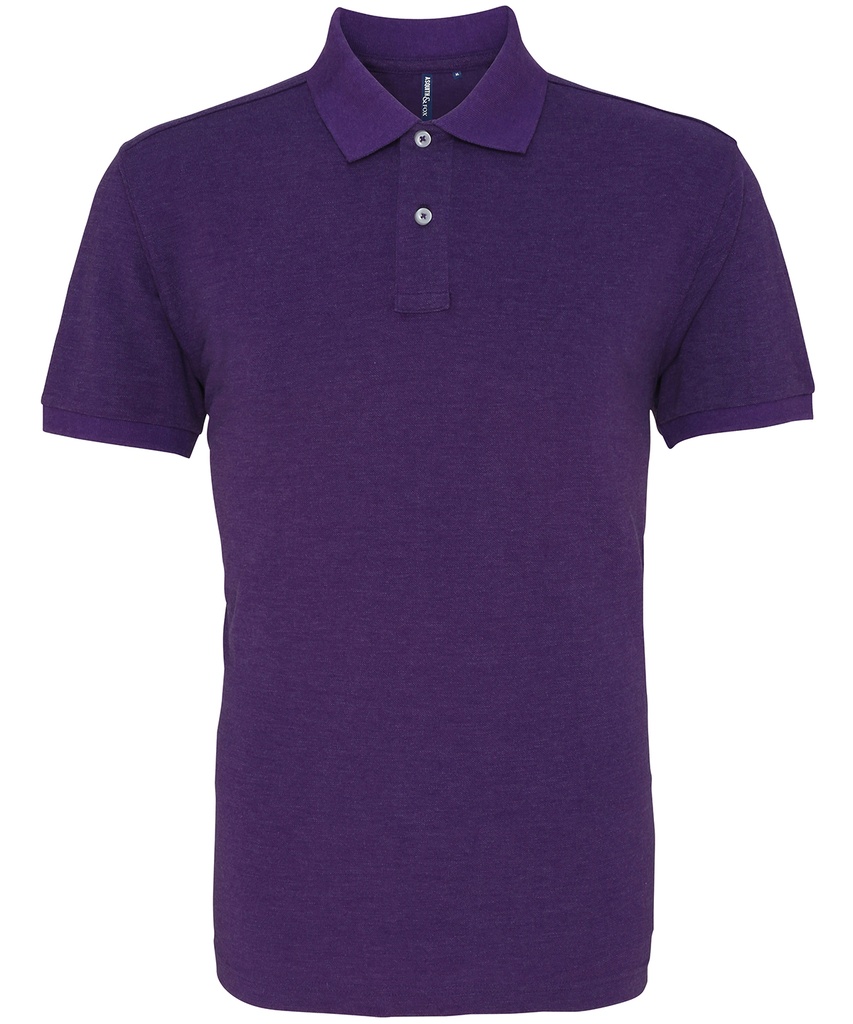 Asquith & Fox Classic Fit Polo Shirt AQ010 Purple Heather | Workline