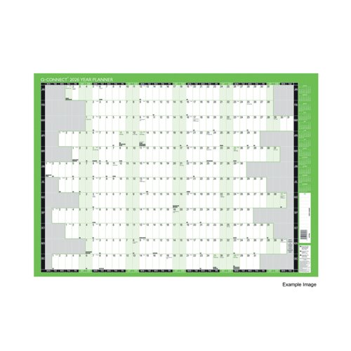[KFYPU] Q-Connect Unmounted Year Planner 855mm x 610mm 2026