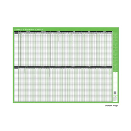 [KFSPM] Q-Connect Staff Planners Mounted 855mm x 610mm 2026
