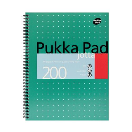 [PP00022] Pukka Pads Metallic Jotta Wirebound Notepads A4 200pgs PK3