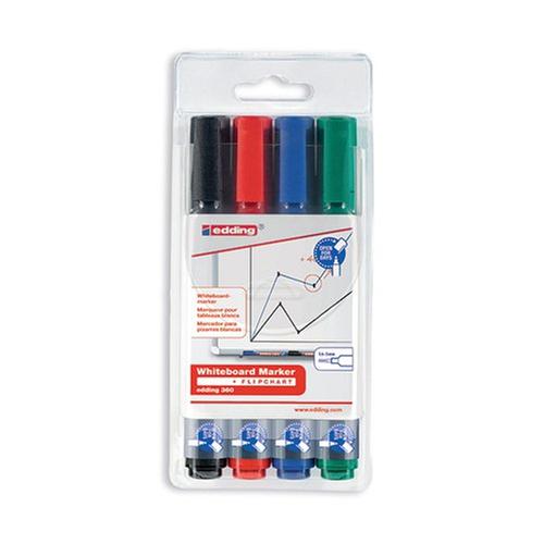 Edding 360 Drywipe Markers Bullet Tip Assorted