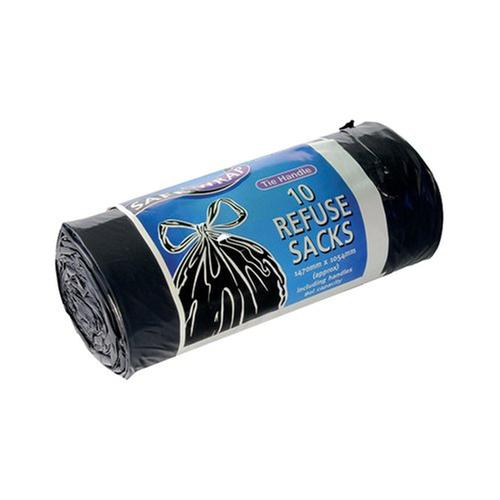 [RY91004] Safewrap Black Refuse Sacks 80L PK4 x 10