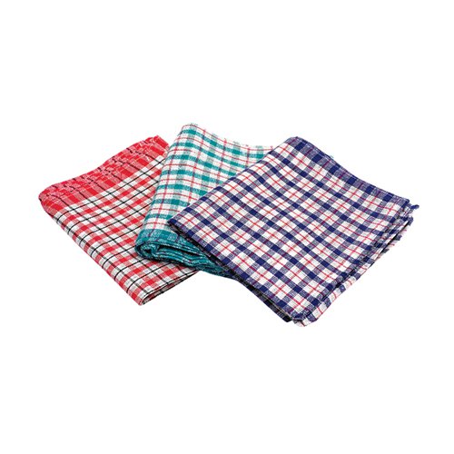 [CPD02228] 2Work Checked Tea Towels PK10