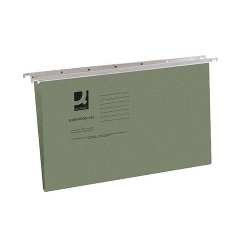 Q-Connect Suspension Files Foolscap Green