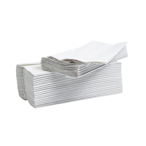 [2W00270] 2Work Hand Towels C-Fold 2ply White Flushable PK2430