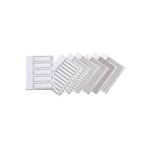Q-Connect Index Multi Punched Dividers Polypropylene White A4