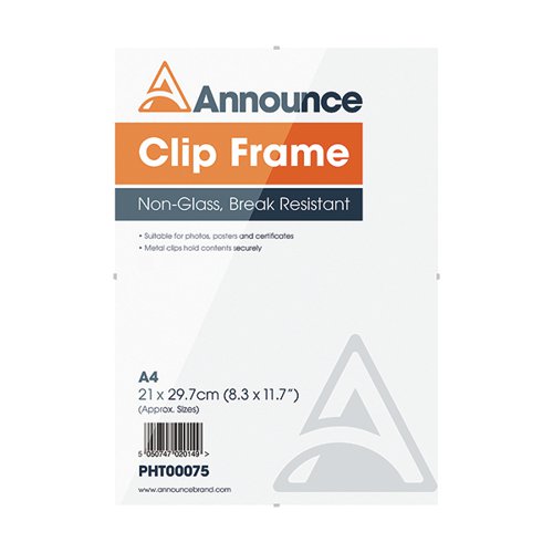 Announce Metal Clip Frames