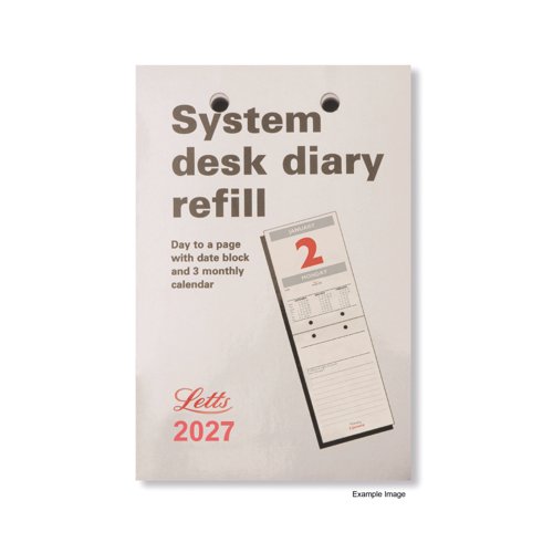 [LTSDR] Letts System Desk Calendar Refill 2027