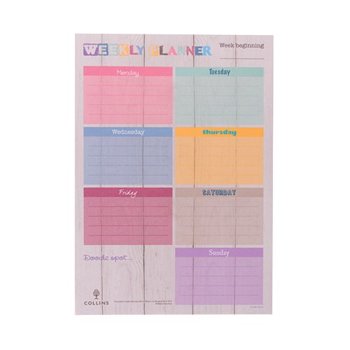 [CD77182] Collins Brighton Weekly Planner Desk Pad A4 60 pages
