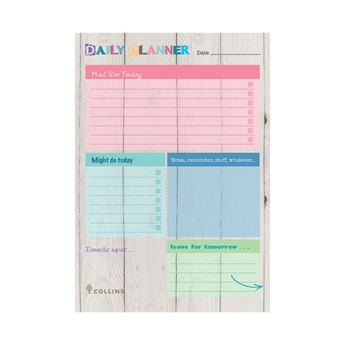 [CD77183] Collins Brighton Daily Planner Desk Pad A5