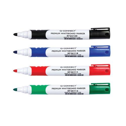 Q-Connect Premium Drywipe/Whiteboard Markers