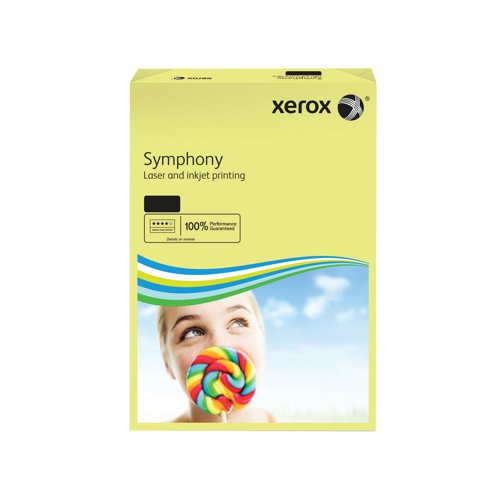 [XX51957] Xerox Symphony Tinted Paper A3 Pastel Yellow 80gsm PK500