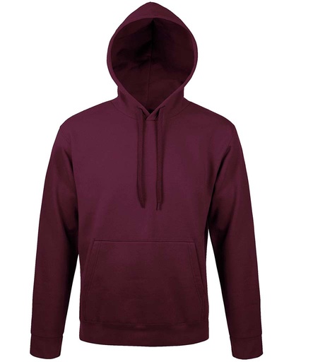 SOLS Unisex Snake Hooded Sweatshirt 47101 Burgundy