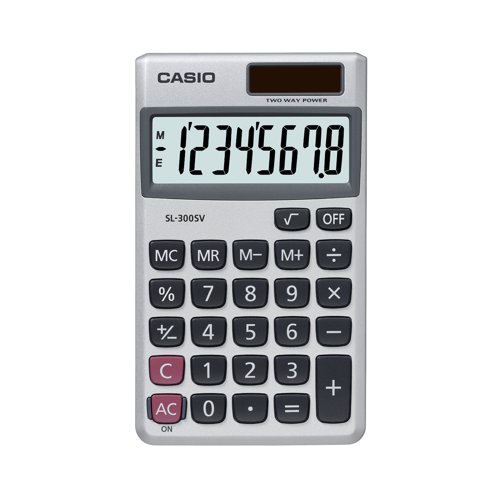 [CS16781] Casio Pocket 8 Digit Calculator SL-300SV