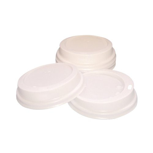 [RY04222] 12oz/35cl White Paper Cup Lids White PK100