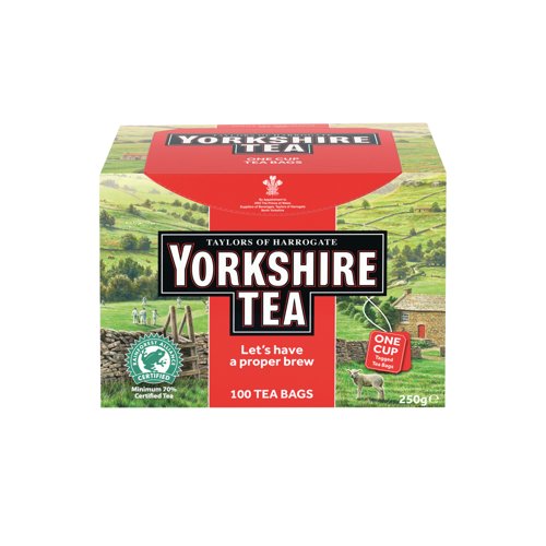 [TH12132] Yorkshire Tea String and Tag Tea Bags PK-100