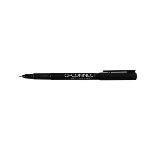 Q-Connect 0.4mm Fineliner Pens PK10