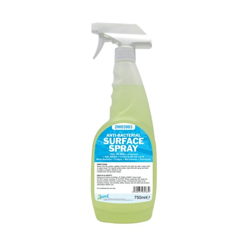 [2W04586] 2Work Antibacterial Surface Spray 750ml PK6
