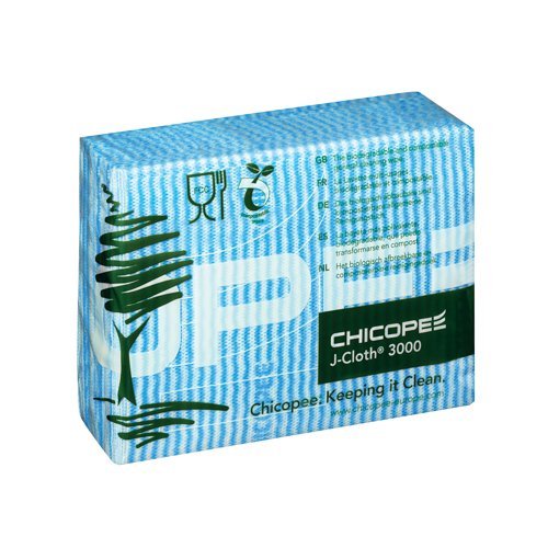 [CPD04330] Chicopee J-Cloth Lightweight Cleaning Cloths Blue PK50