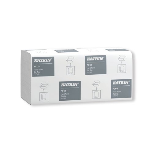 [KZ08311] Katrin Plus Hand Towels V-Fold White PK6000 83114