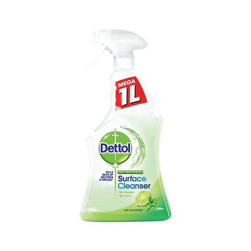 [RK80168] Dettol Antibacterial Surface Cleanser Lime and Mint 1L PK6