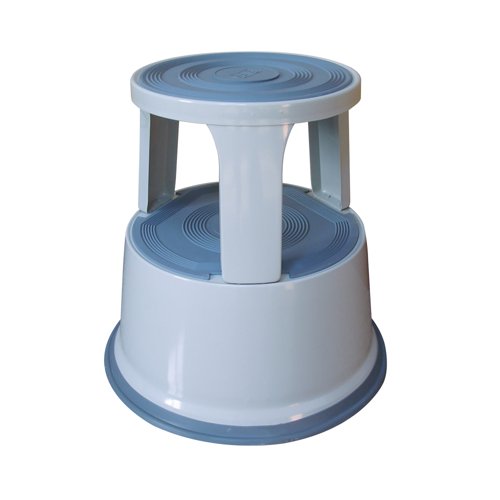 [KF04844] Q-Connect Metal Step Stool Light Grey