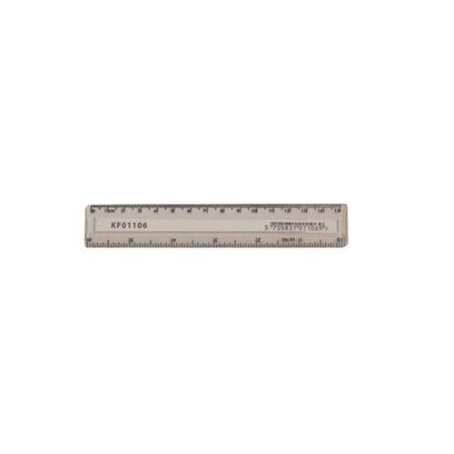 Q-Connect Acrylic Shatter Resistant Ruler Clear 15CM PK10
