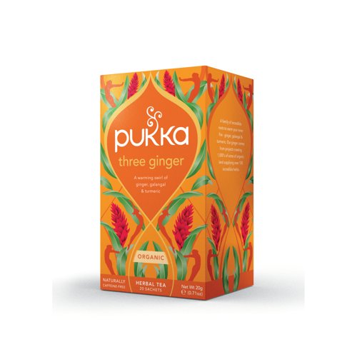 [PK52314] Pukka Three Ginger Tea Bags Organic PK20