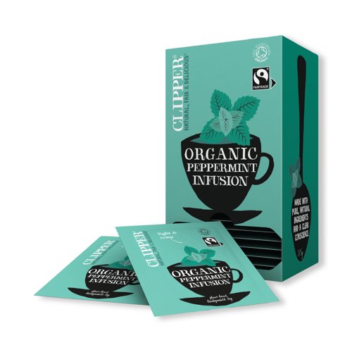 [FC62515] Clipper Fairtrade Organic Peppermint Tea Bags PK25
