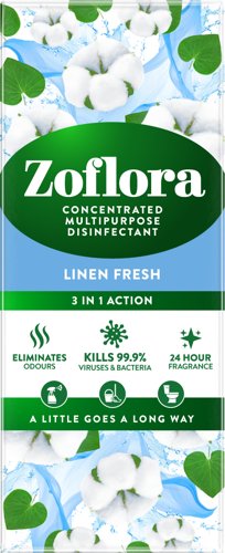 [RY02851] Zoflora 3-in-1 Multi Purpose Disinfectant Linen Fresh 500ml